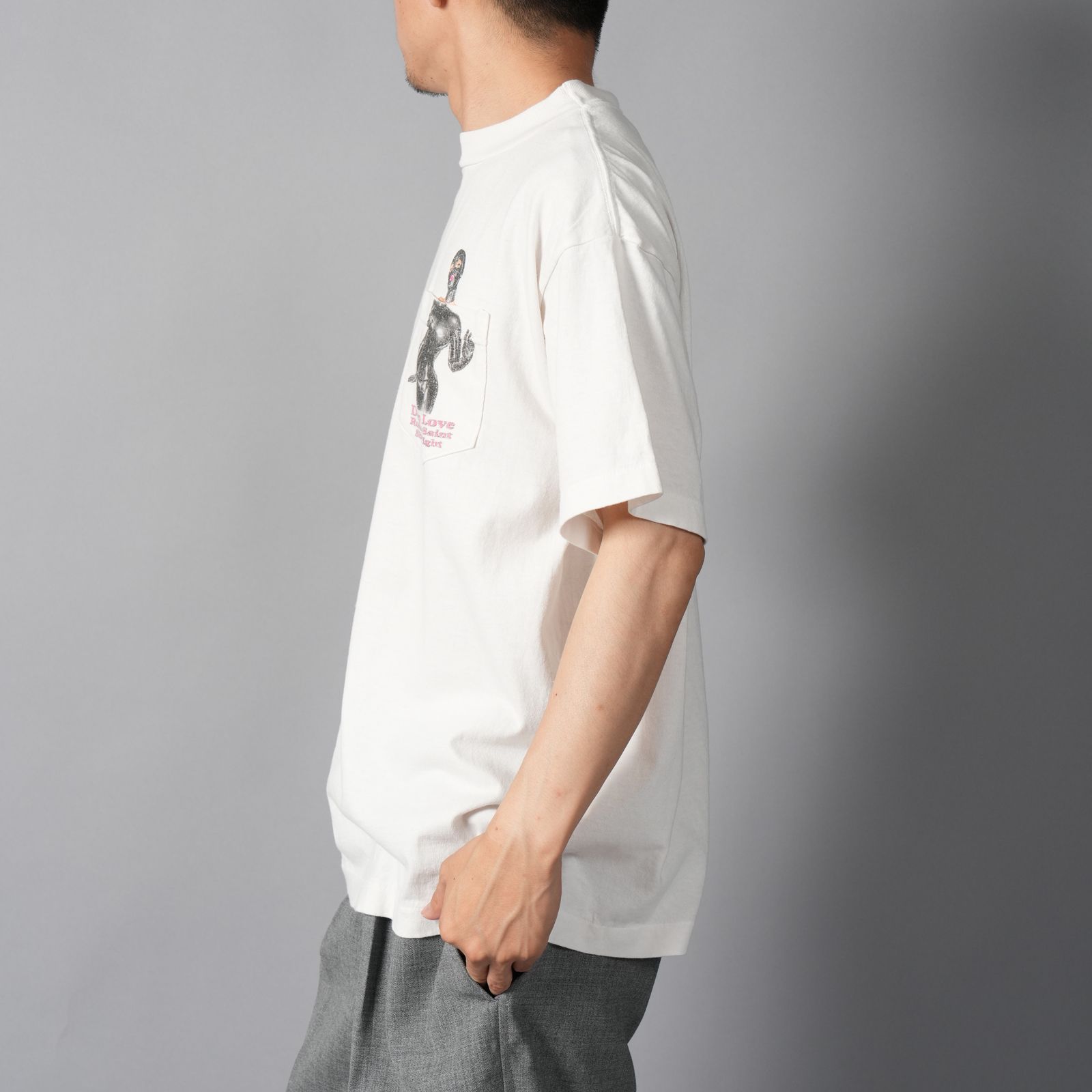 【残りわずか】SM-MK1-0000-013 / SS T-SHIRT / POCKET / WHITE / Tシャツ (ホワイト)