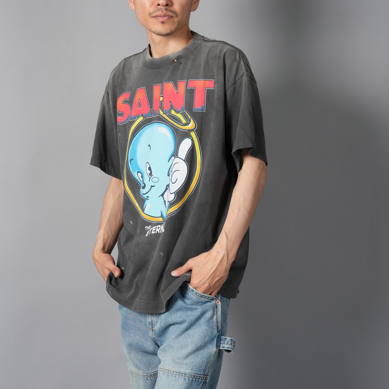 【ラスト1点】SM-HR1-0000-003 / SS TEE / BABY MICHAEL / BLACK / Tシャツ (ブラック)