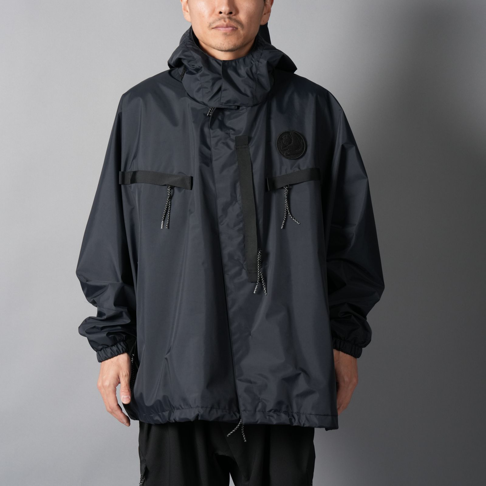 ALMOSTBLACK - 【GHOST】WOVEN 3L WATER-REPELLENT HOOD PONCHO NINJA