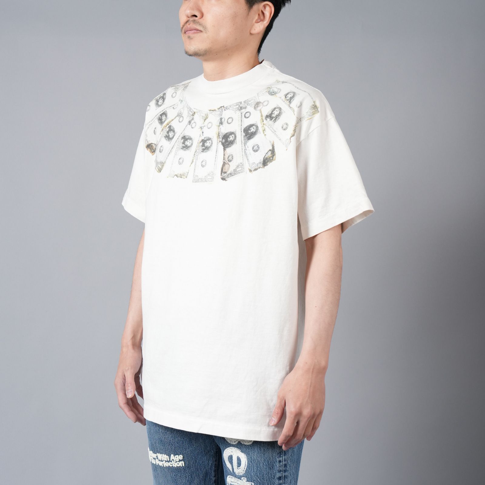 【ラスト1点】SM-YS8-0000-010 / MONEY / WHITE / Tシャツ (ホワイト)