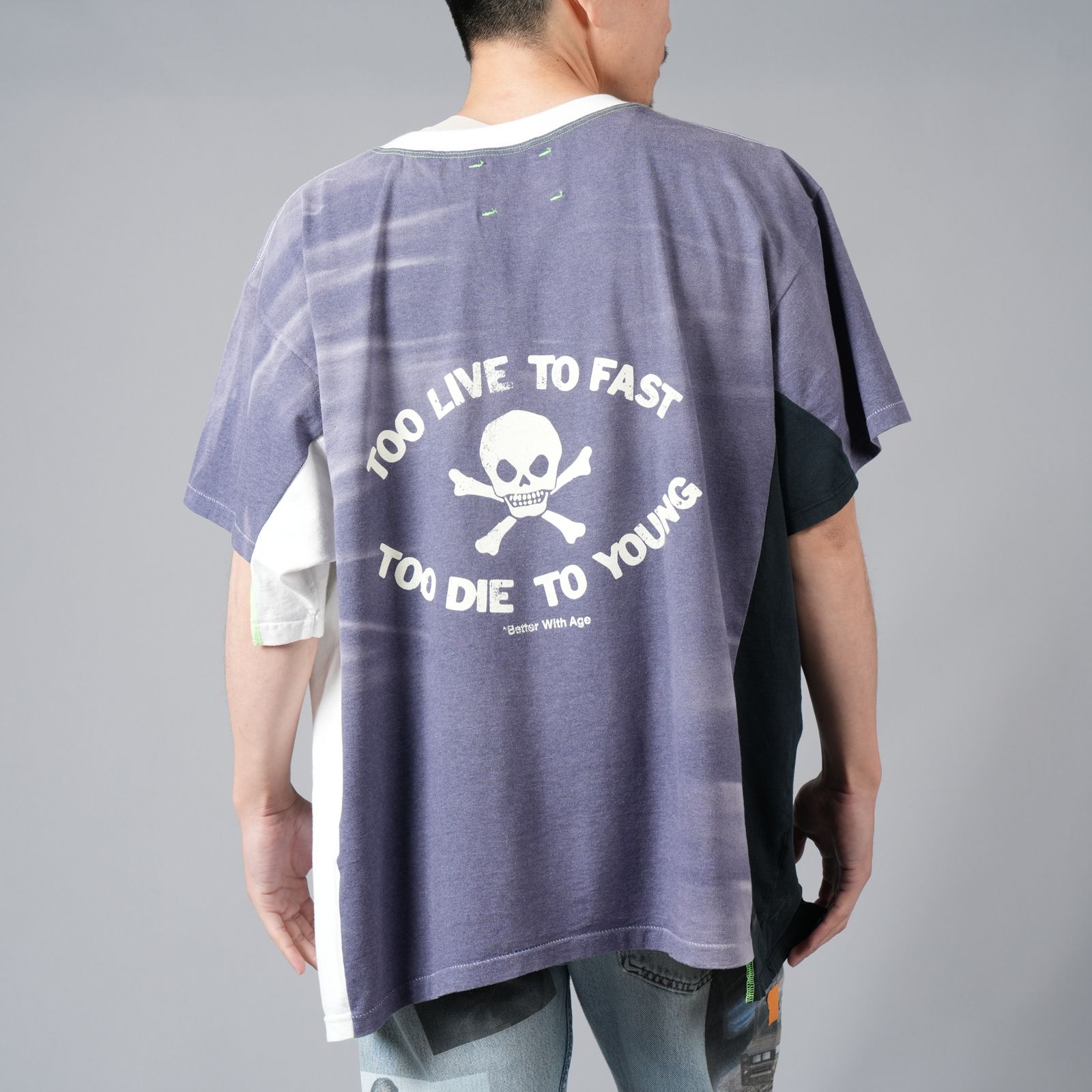 Better with Age Jimmy 3パネルTシャツ Better With Age Jimmy 3 Panel T-Shirt - Feuille Luxury