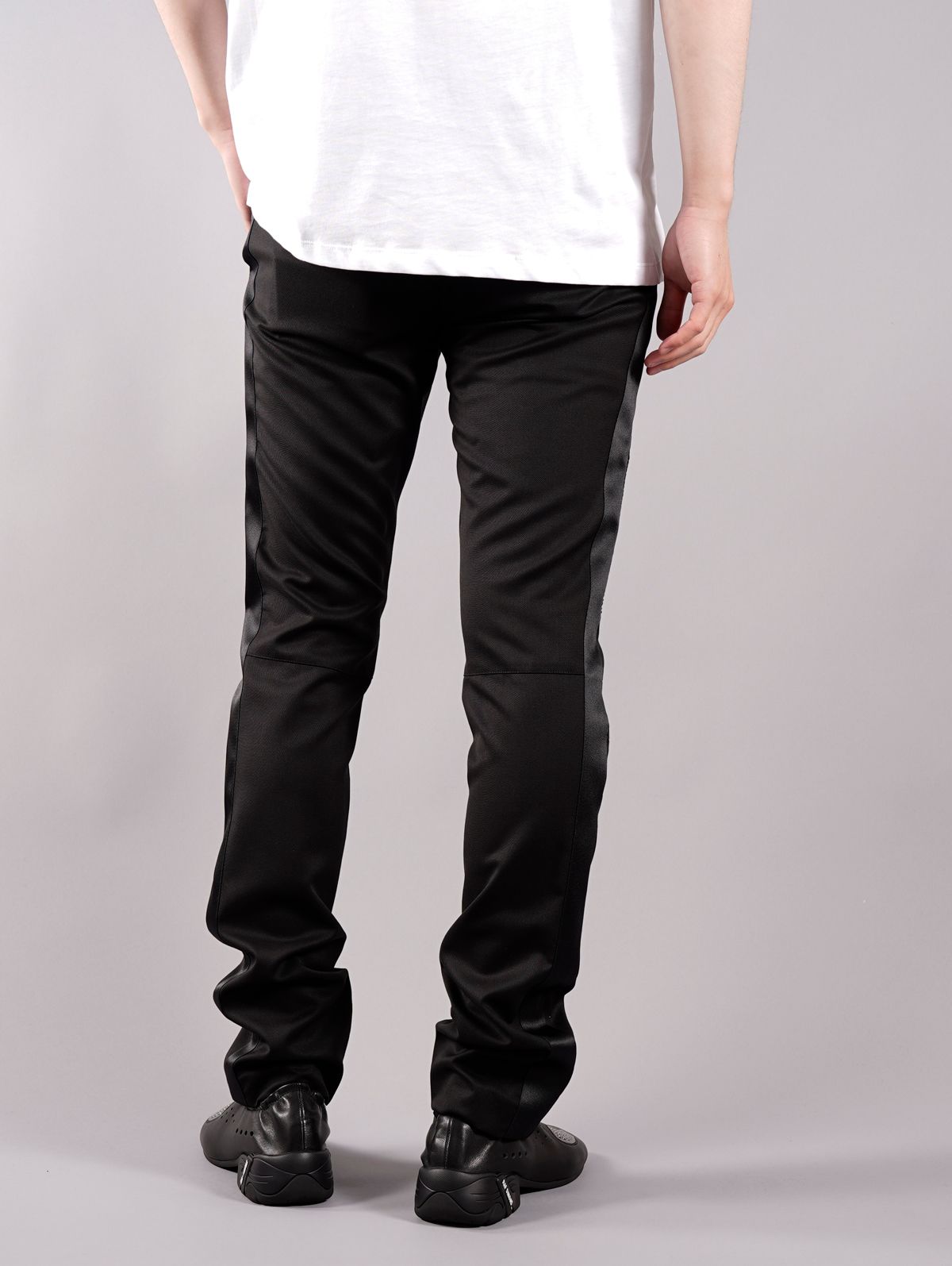 【ラスト1点】BH2 RIBBED WOOLPANTS W SATIN / ウール トラウザーパンツ (スラックス) / ブラック / メンズ