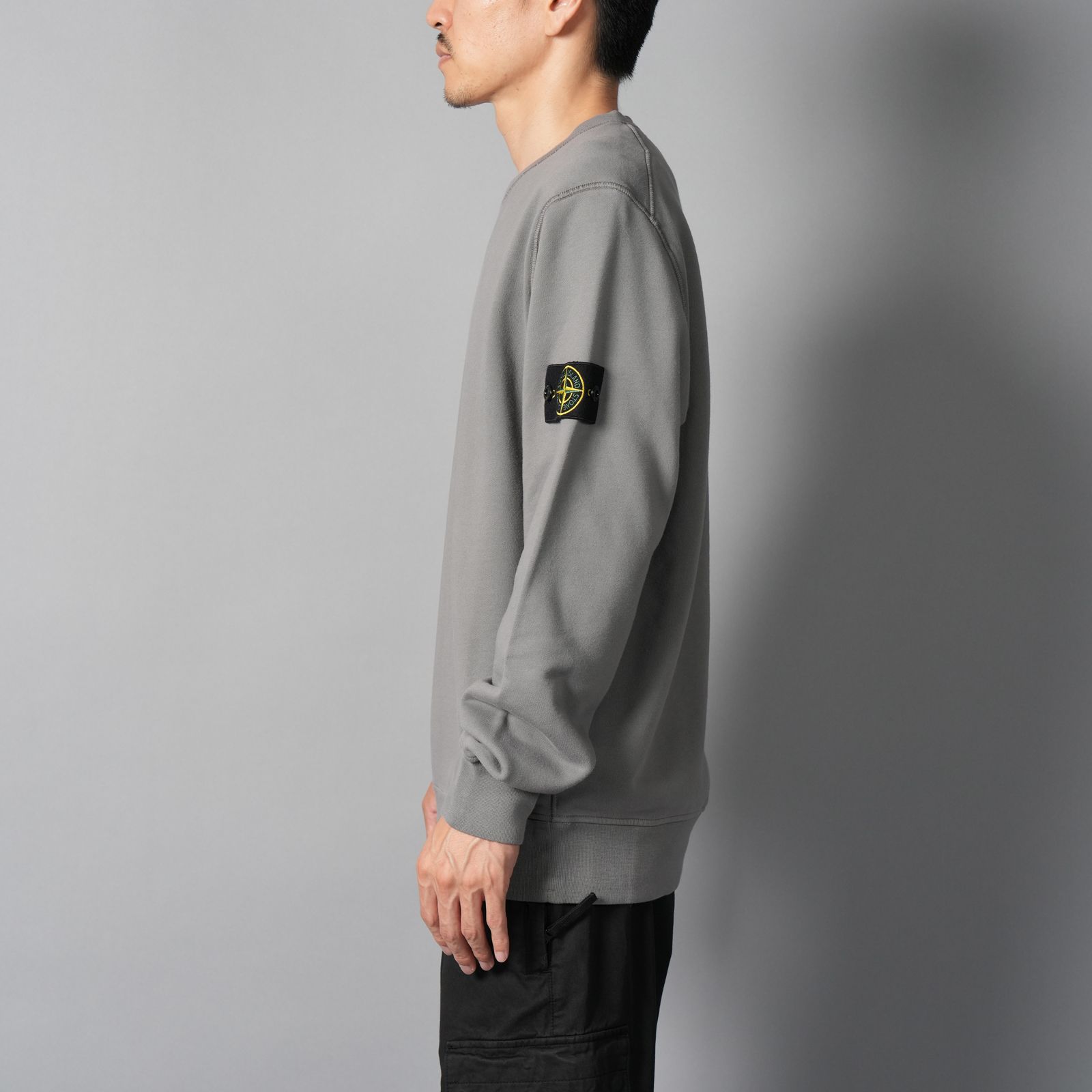 【定番アイテム】 6100060 / ORGANIC COTTON FLEECE / トレーナー / クルーネックスウェット 【ガーメントダイ】  (セメント)