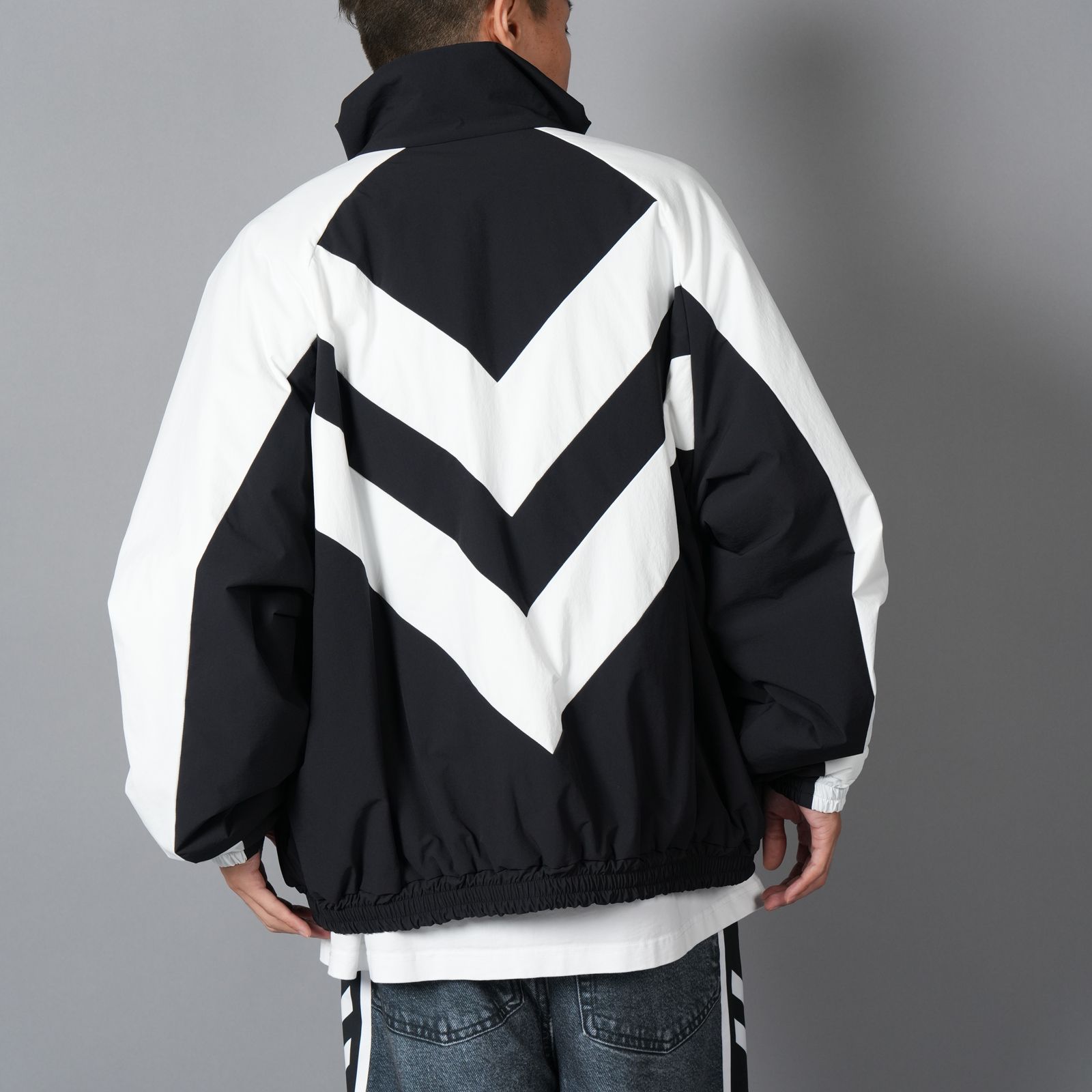 CORDURA CHEV PUFF JACKET / パフジャケット (ブラック/ホワイト)