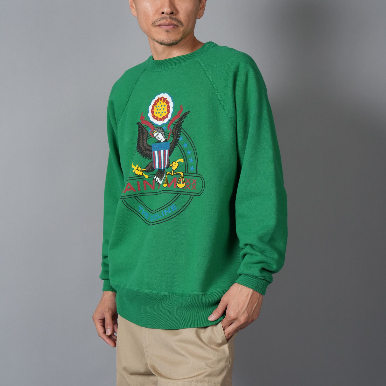 【残りわずか】SM-HR1-0000-049 / CRW NECK SWET / THE DECLINE / GRN / トレーナー・クルーネックスウェット (グリーン)