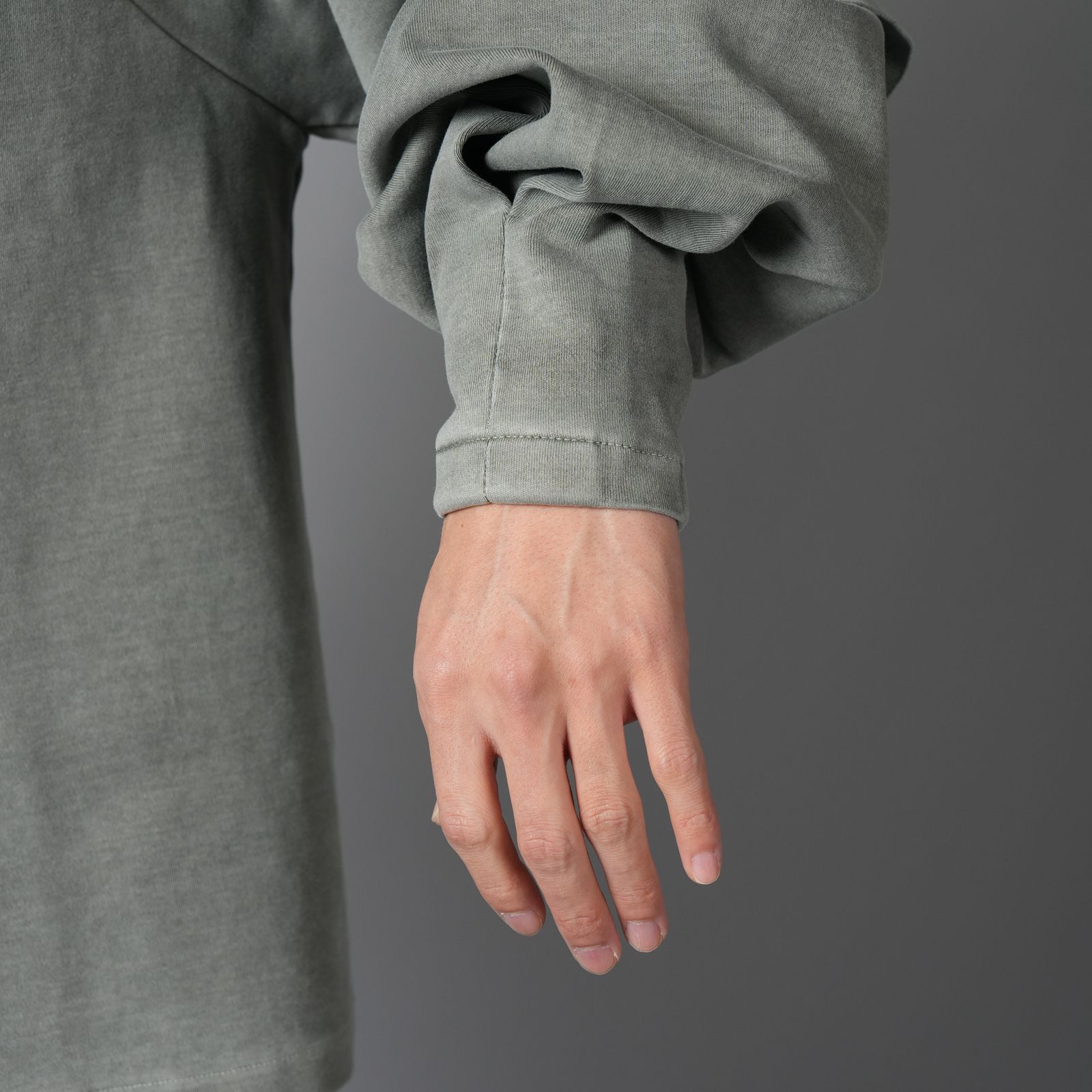 RAGLAN LAYERED LONGSLEEVE TEE / ラグラン レイヤード ロングスリーブT ロンT (セージフェード)