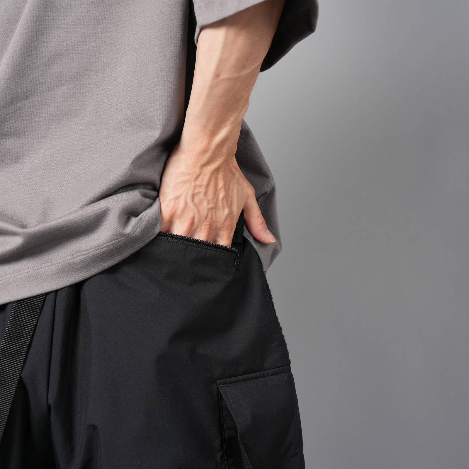 【ラスト1点】【限定】WINDSTOPPER BY GORE-TEX LABS 3L x POLARTEC  COAST GUARD TROUSERS / ゴアテックス ラボ スリーレイヤー / ナイロンパンツ [防水・防風] (ブラック)