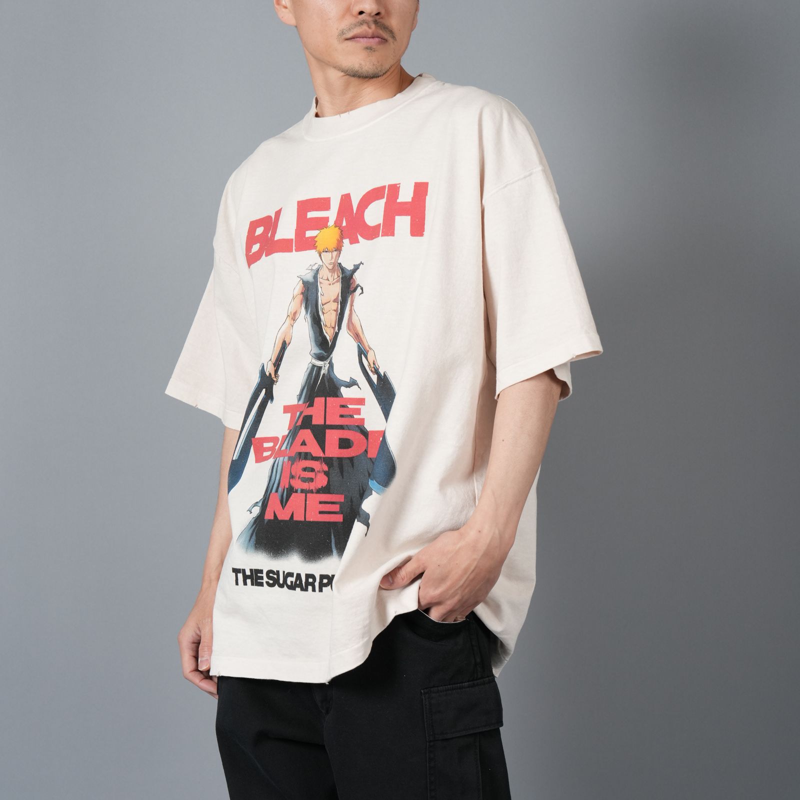 【ラスト1点】[BLEACH / ブリーチ]  TBLM24AM001 / S/S T-Shirt (ICHIGO) / Tシャツ (ホワイト)