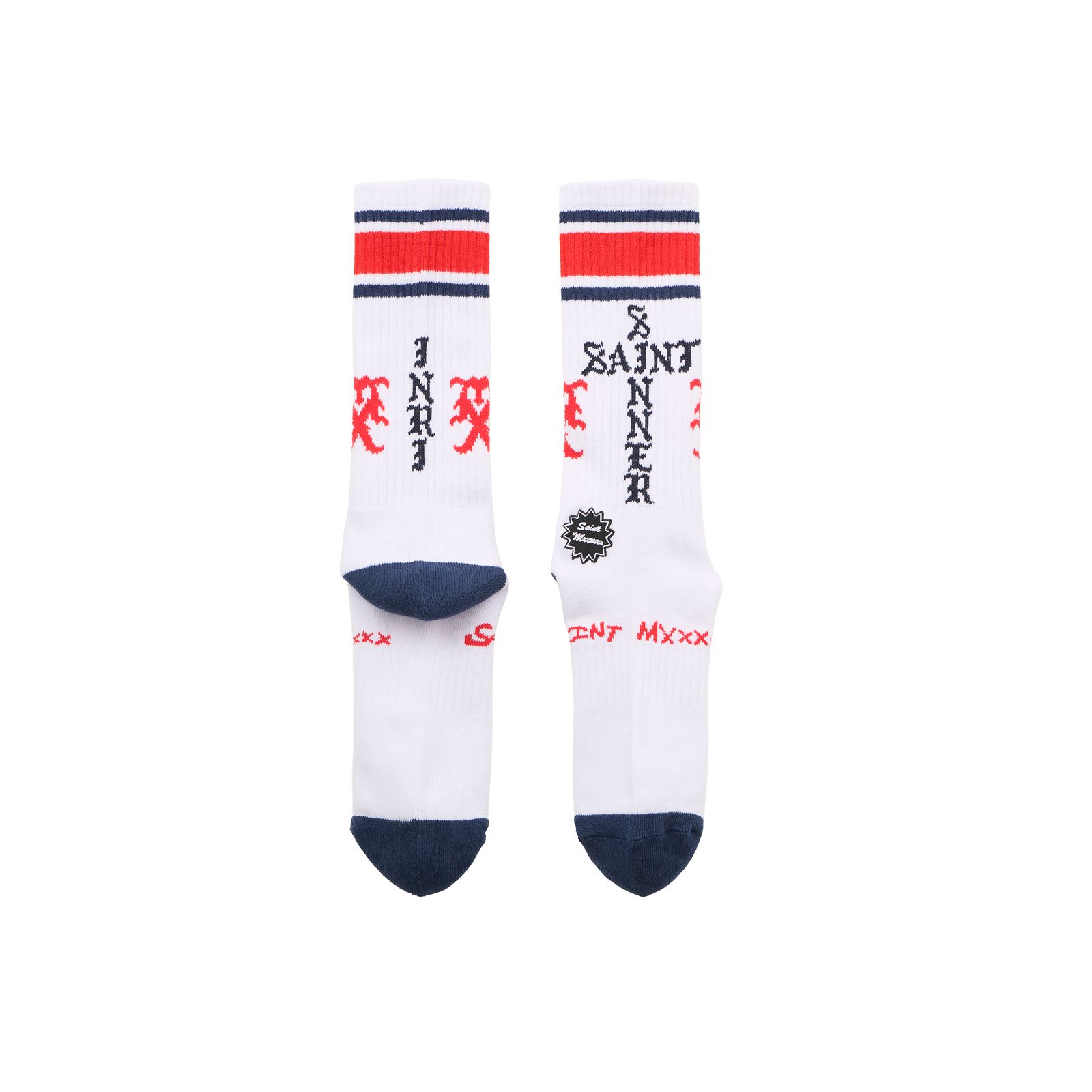 SM-HR1-0000-108 / SOCKS / SINNER / WHITE+RED+BLUE / ソックス(ホワイト/レッド/ブルー)