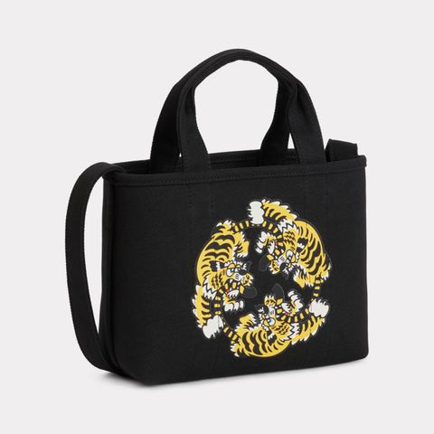 【限定】'KENZO VERDY MARKET' KENZO Utility スモール トートバッグ リバーシブル (ブラック) FF58SA910F37 KENZO