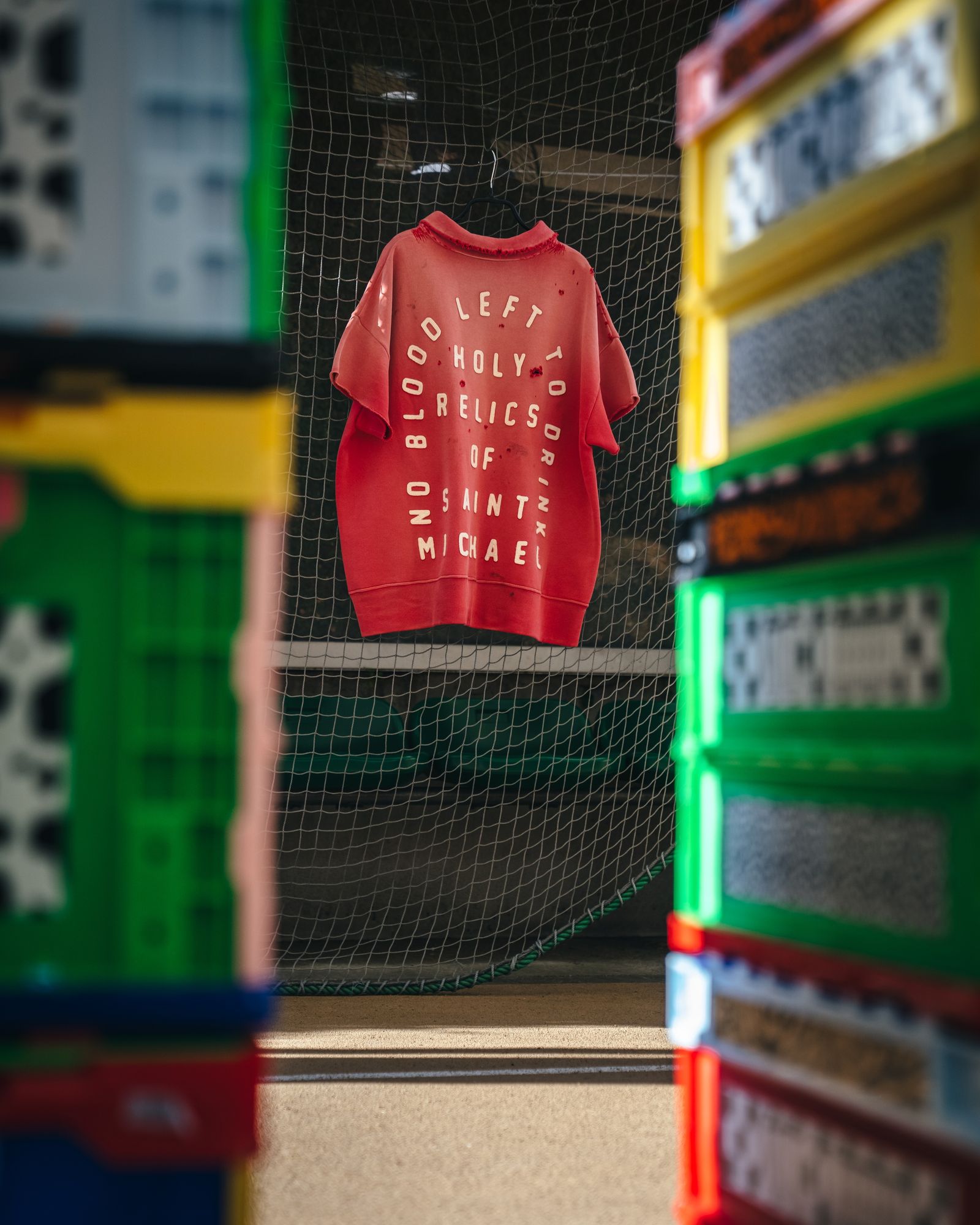 SM-MK8-0000-053 / SS HALF ZIP SWEAT / SAINT / RED / ハーフジップスウェット(レッド)