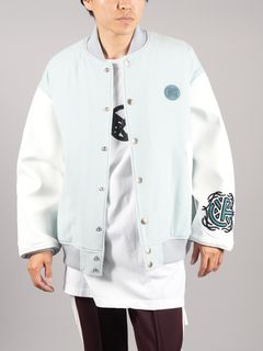 【ラスト1点】EMBLEM STADIUM JACKET / スタジャン / TOF-JK-M03 / スタジアムジャケット / スモークブルー / メンズ