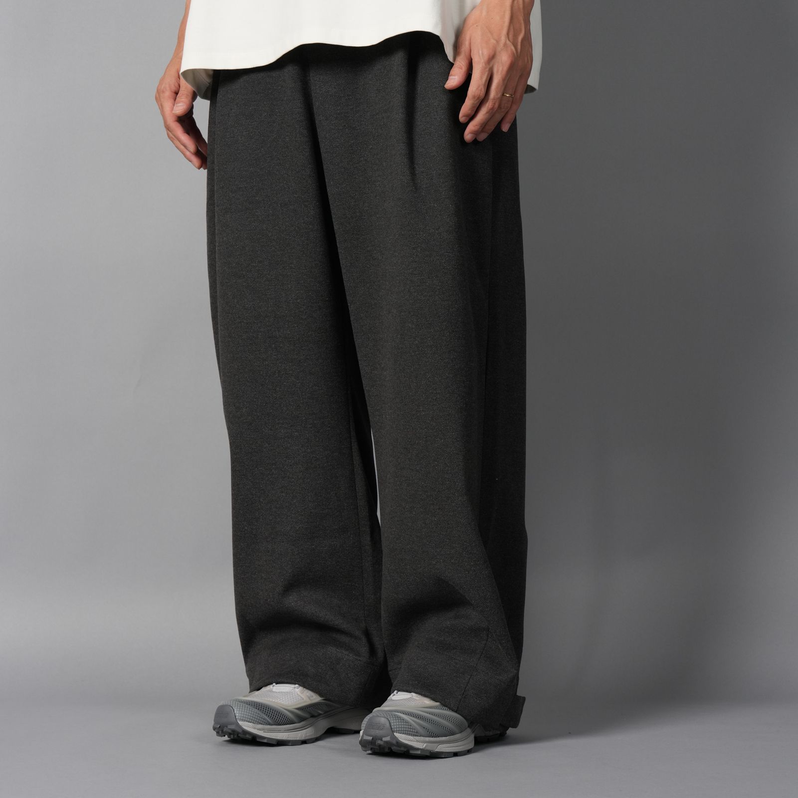 PULL ON PANT / プルオンパンツ (チャコールツィード)