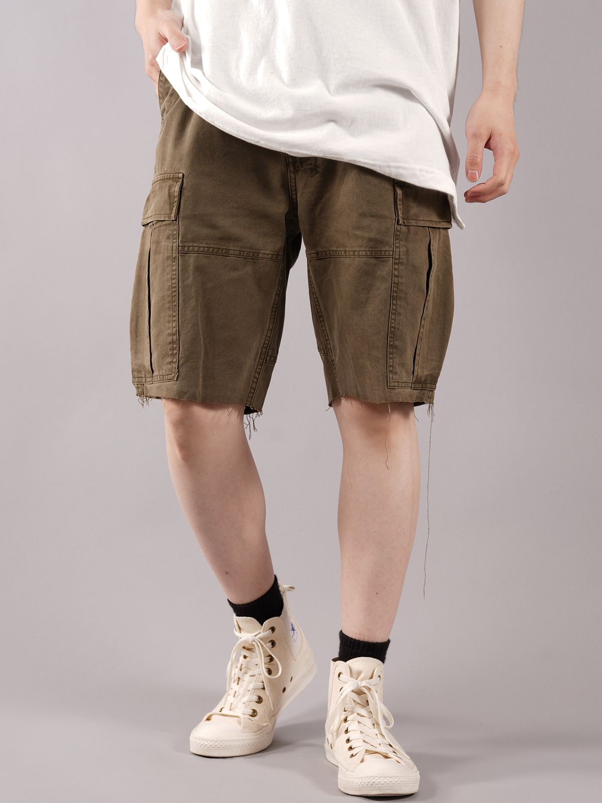 【ラスト1点】 RAWS CARGO SHORT - カーゴショーツ (カーキ)