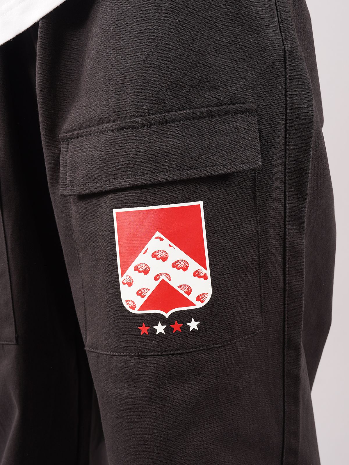 【ラスト1点】 BADGE TRACK PANTS / バッジトラックパンツ (ブラック)