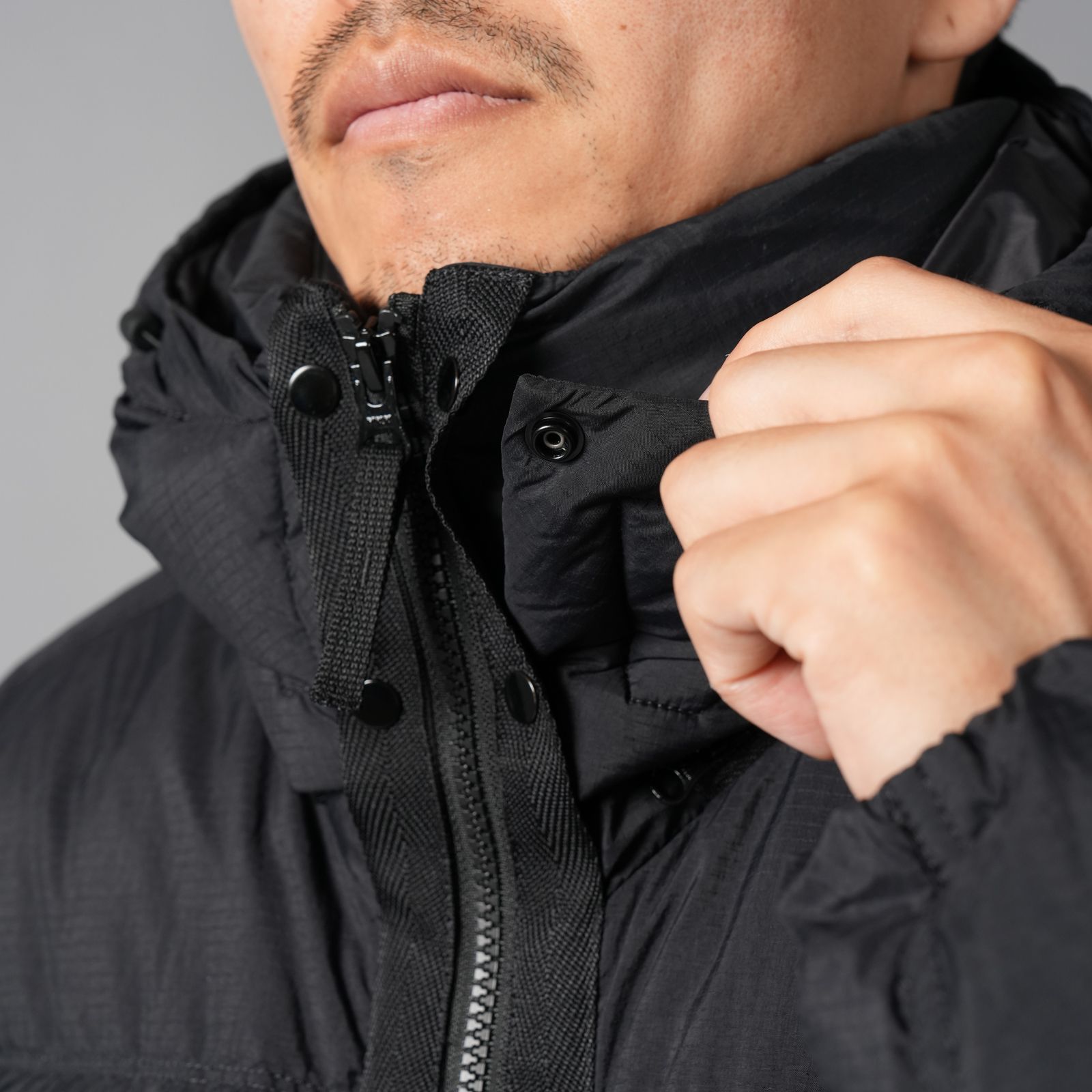 4100013 / MATT RIPSTOP CORDURA ADVANCED FABRICS / ダウンジャケット [コーデュラ](ブラック)