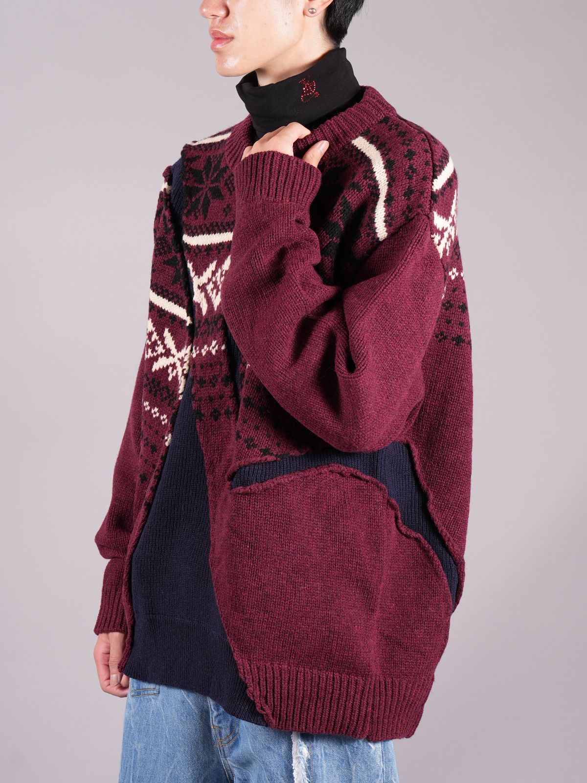 レビューで送料無料】 YUKI HASHIMOTO Patchworked Ski Jumper ニット