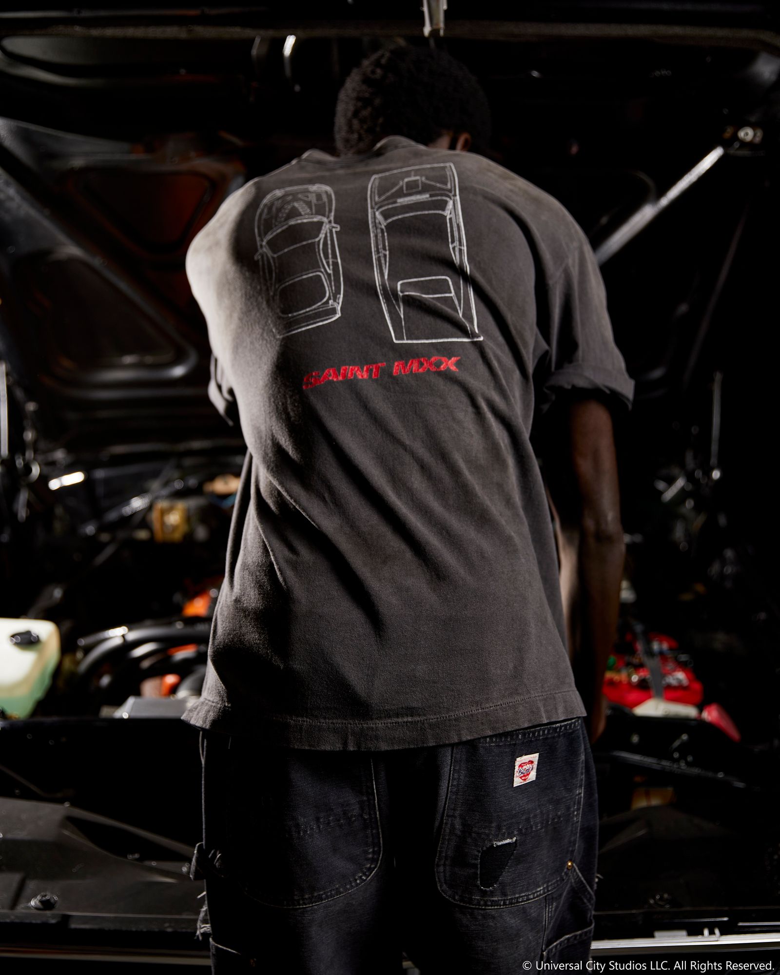 【コラボ】SM-MK8-0000-C06 / FF_SS T-SHIRT / FAST FURIOUS / BLK / Tシャツ  (ブラック)