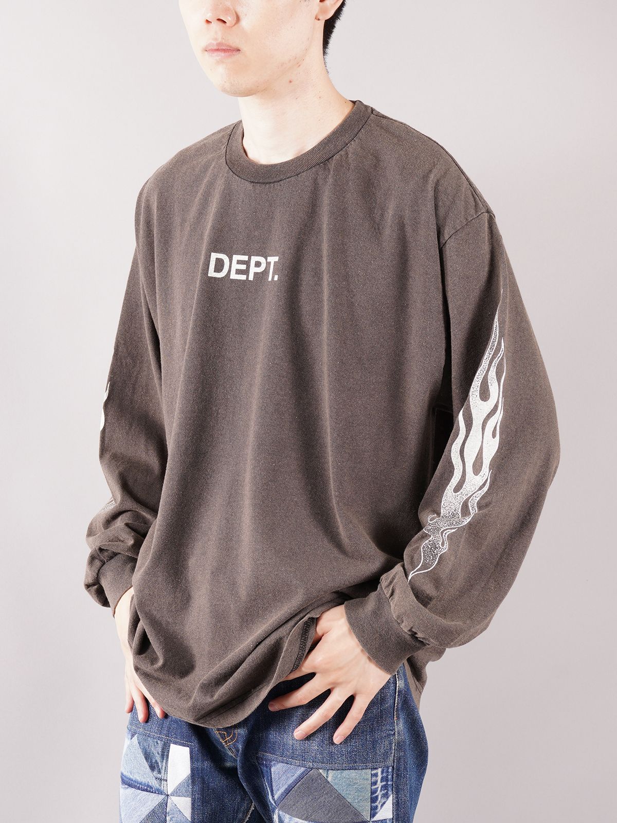 GALLERY DEPT. FLAMES LONG SLEEVE T-SHIRT | www.fleettracktz.com