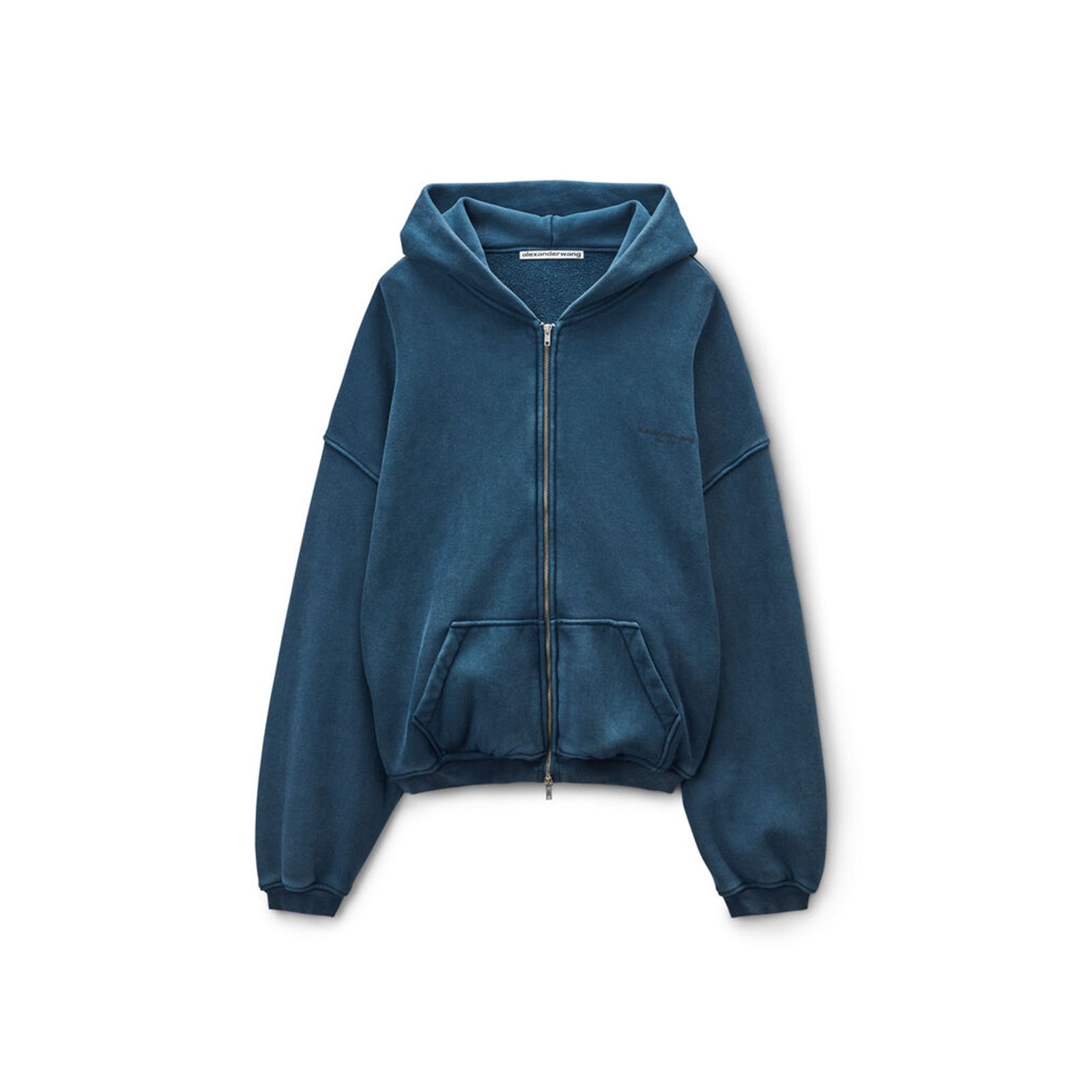 alexander wang - ZIP UP HOODIE W / GRAPHIC LOGO / ジップ