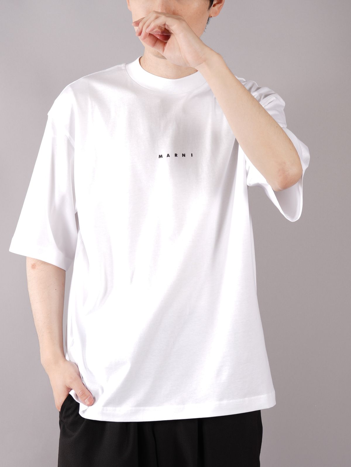 MARNI - 【ラスト1点】 LOGO T-SHIRT / ロゴ Tシャツ / オーバー 