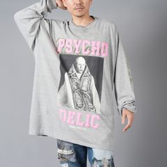 Psychodelic Tee / サイデリック / ロンT・カットソー [XXLサイズ] (グレー)
