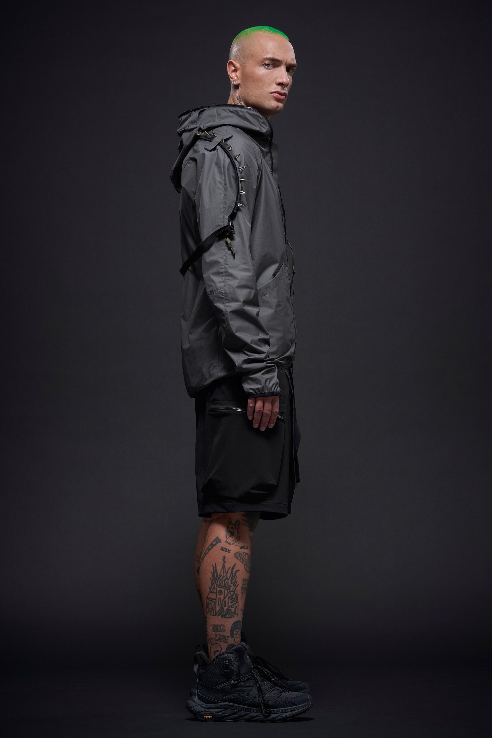 【ラスト1点】SP57-DS / schoeller® Dryskin™ Cargo Short Pant / カーゴショートパンツ / パンツ [Wide Fit] (ブラック)