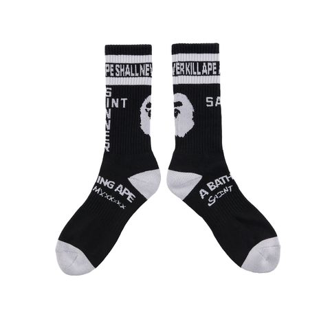 【残りわずか】【限定】SM-YS8-0000-C37 / AP_SOCKS / APE / BLACK / ソックス (ブラック)