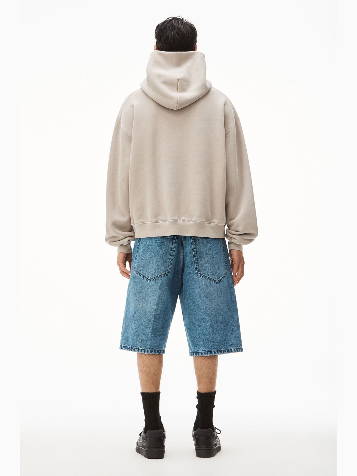 ALEXANDER WANG - 【ラスト1点】 SWEATSHIRT HOODIE WITH EMBOSSED