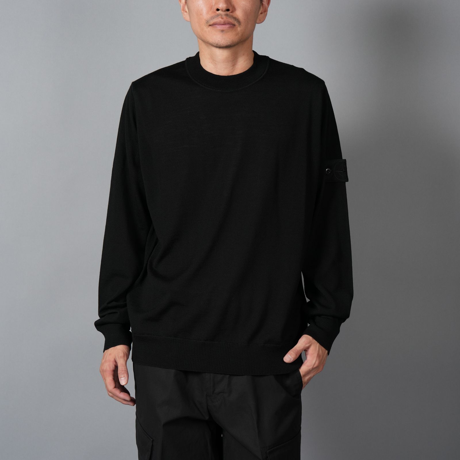 5100074 / KNIT SWEATER / ニットセーター (ブラック)