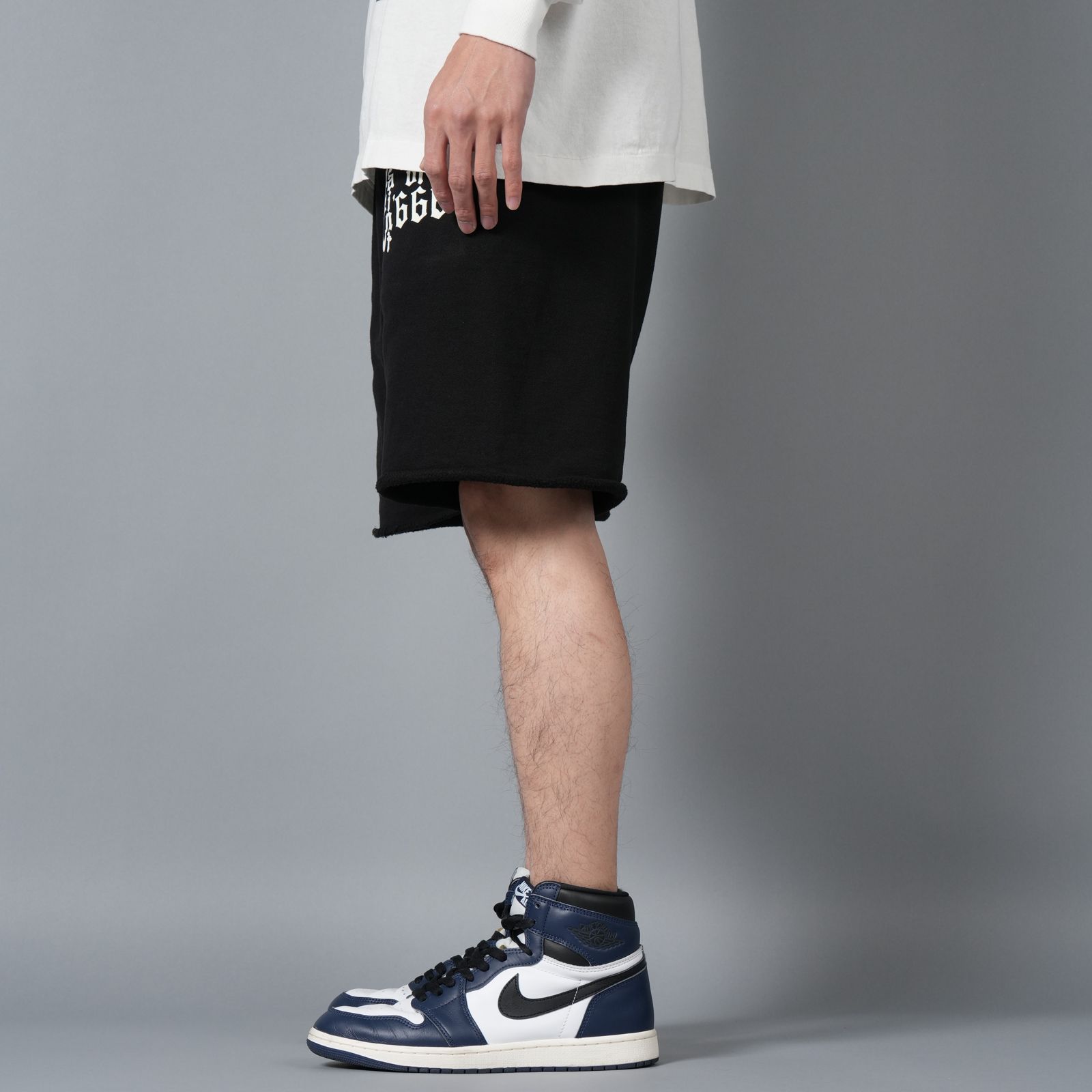 【ラスト1点】SM-HR8-0000-058 / SWEAT SHORTS / MX666 / BLACK / スウェットショーツ (ブラック)