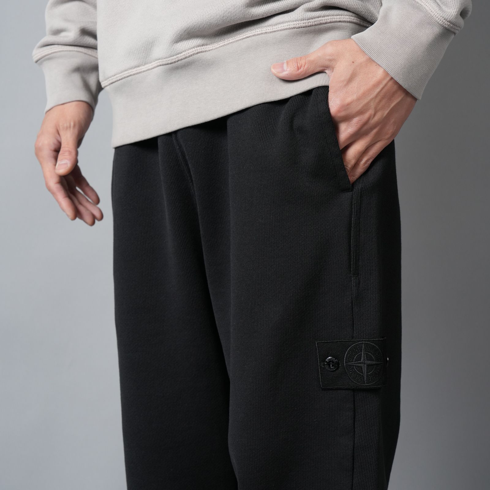 6200008 / HEAVY ORGANIC COTTON FLEECE_S.I. GHOST / スウェットパンツ (ブラック)