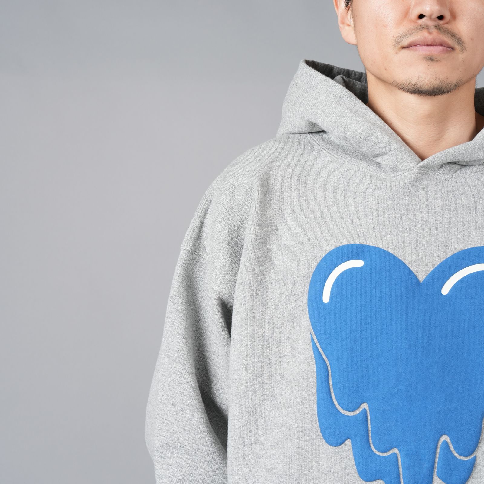 【ラスト1点】 HEART LOGO HOODIE /  ハートロゴ フーディー (グレー)