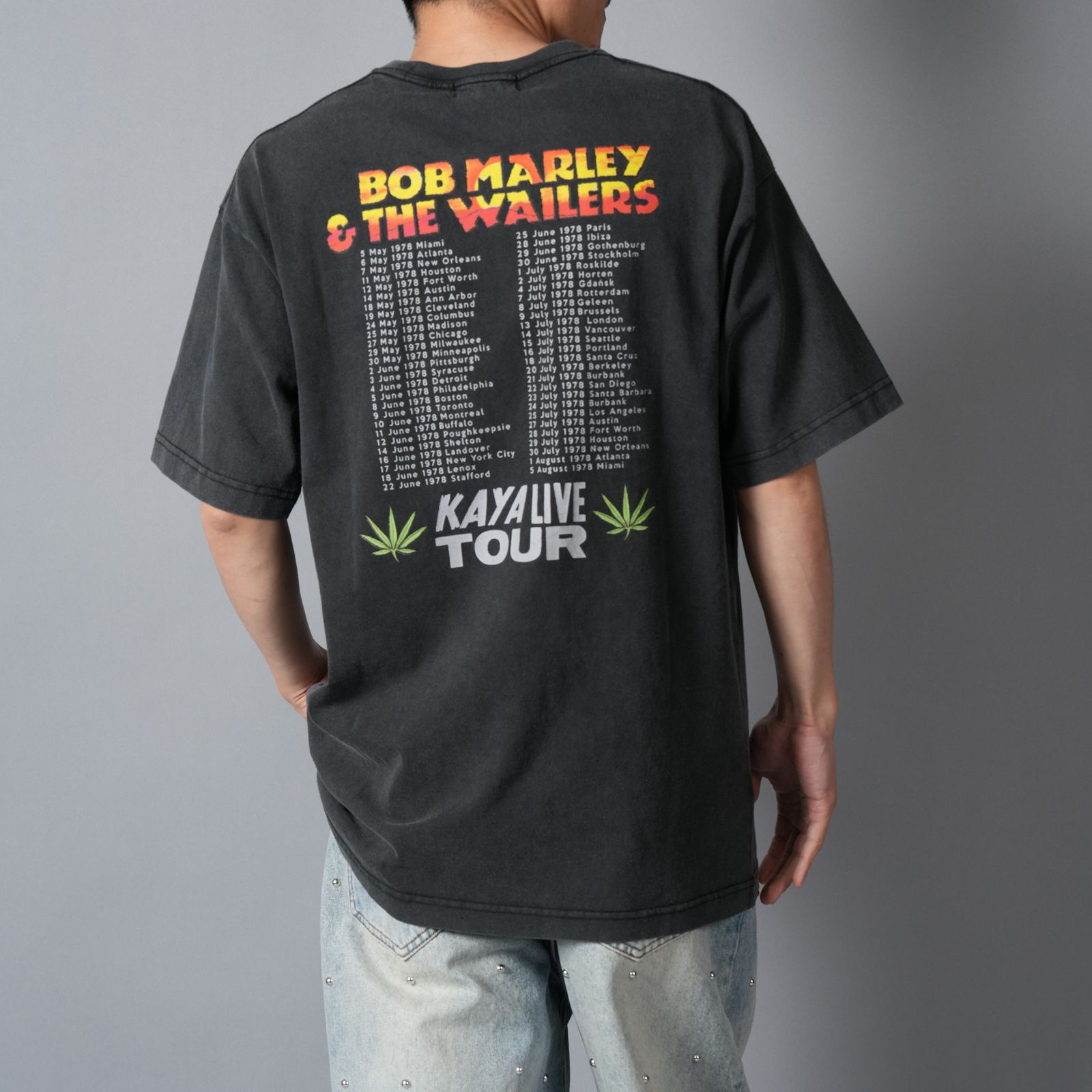 【残りわずか】 UIZZ-22567 / BOB MARLEY / ボブマーリー / Tシャツ (ブラック)