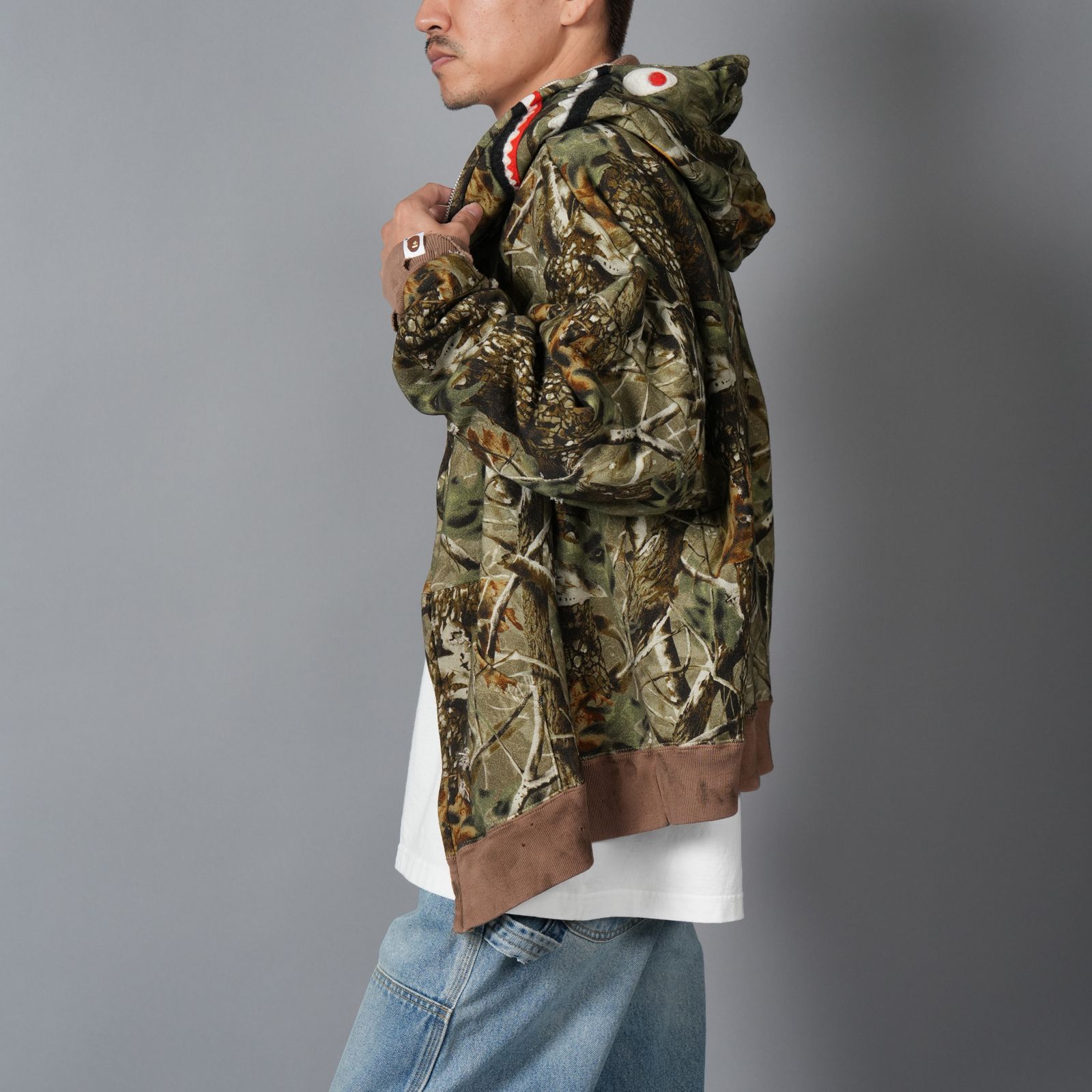 【ラスト1点】SM-HR1-0000-C38 / BAPE_ZIP HOODIE / SAHARK / CAMO / ジップフーディー (カモ)