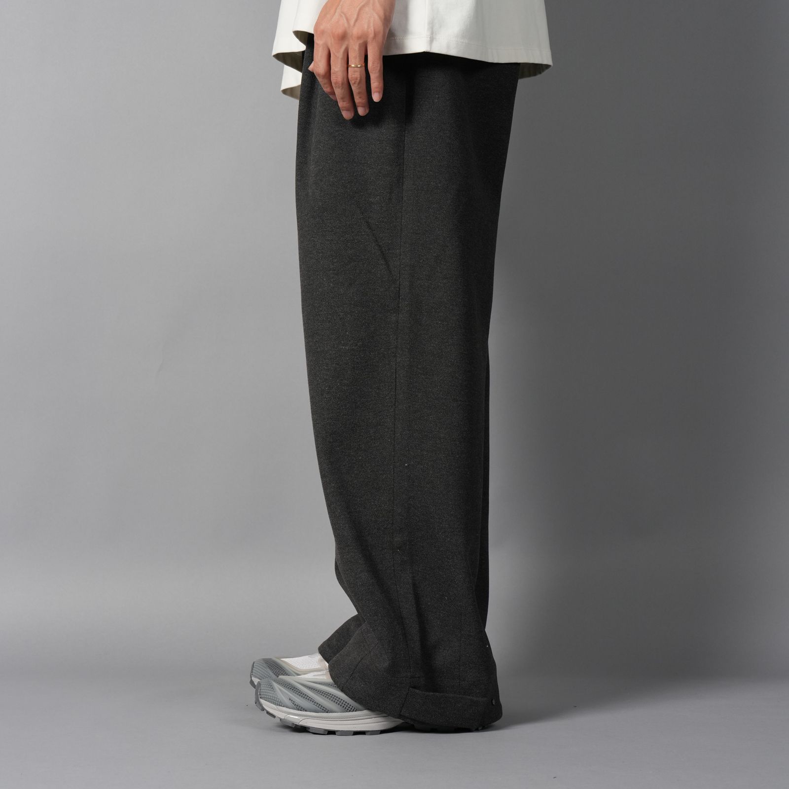 PULL ON PANT / プルオンパンツ (チャコールツィード)
