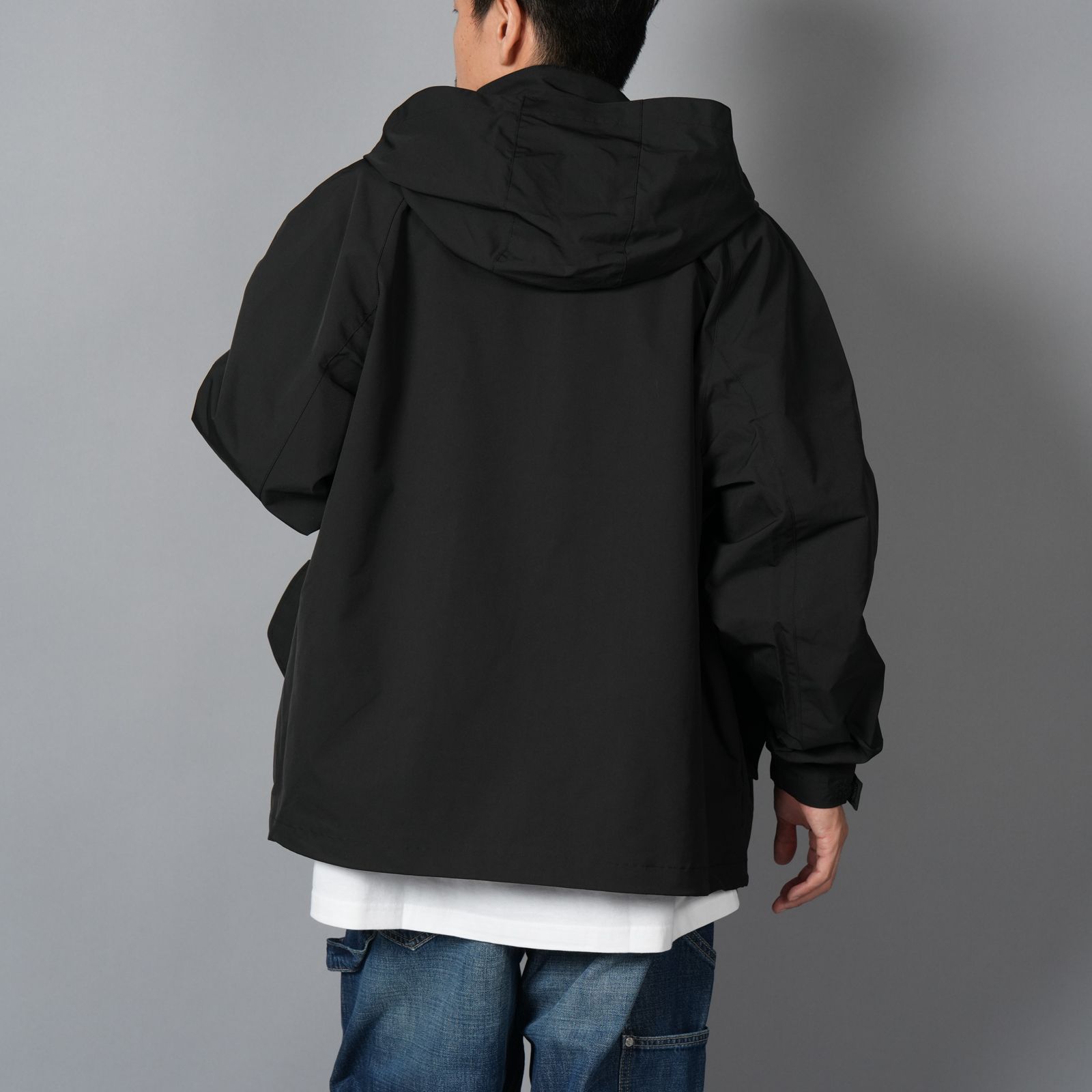 UTILITY RAIN JACKET / ユーティリティー レインジャケット  (ジェッドブラック)