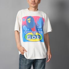 【ラスト1点】【コラボ】SM-HR1-0000-C35 / BAPE_SS TEE / GOD/ WHITE / Tシャツ (ホワイト)