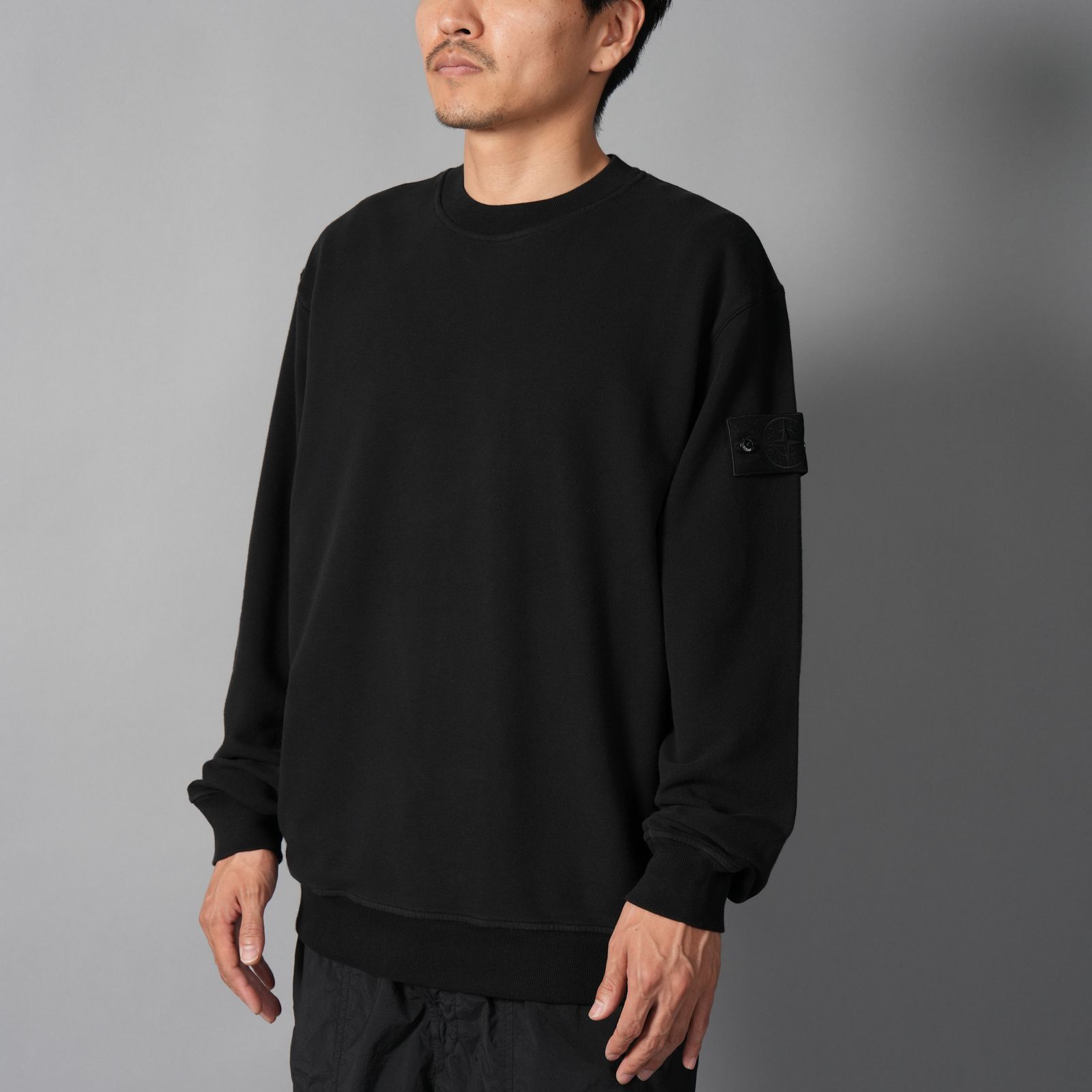 6100069 / SWEAT SHIRT_S.I. GHOST / クルーネックスウェット (ブラック)