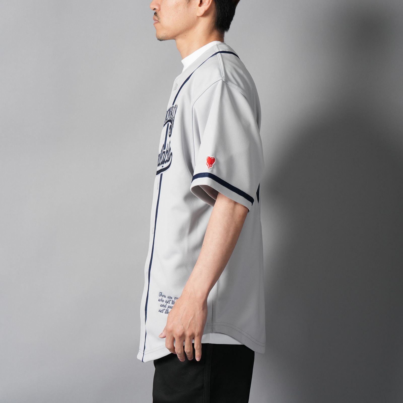 【コラボ】EU-HR8-0000-C02 / EU BASEBALL JERSEY / ベースボールジャージ (グレー)
