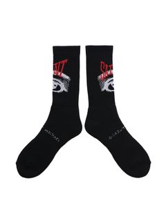 SM-A23-0000-101 / SOCKS / EYE / BLACK / ソックス アイ   (ブラック)