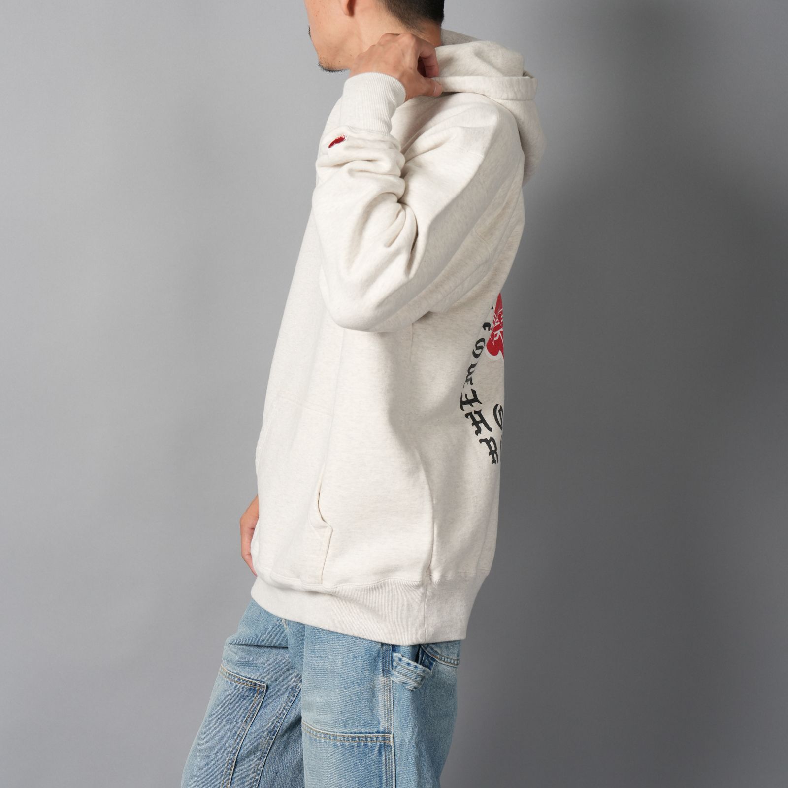 【コラボ】EU-HR1-0000-C02 / EU LOGO CL HOODIE / パーカー・プルオーバフーディー (アイボリー)