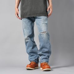BASICKS x Vintage Levi's Heart Pocket Damage Denim / ハートポケットダメージデニム [34インチ] (ブルー)