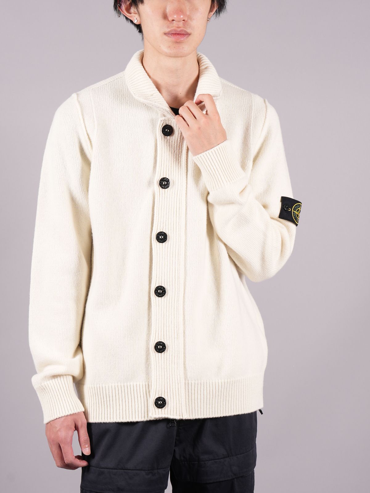 STONE ISLAND - 【ラスト1点】 Knit Cardigan Lambs Wool / ニット