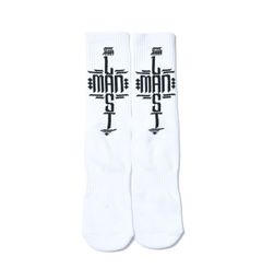 【残りわずか】CROSS LOGO SOX / クロスロゴソックス (ホワイト)