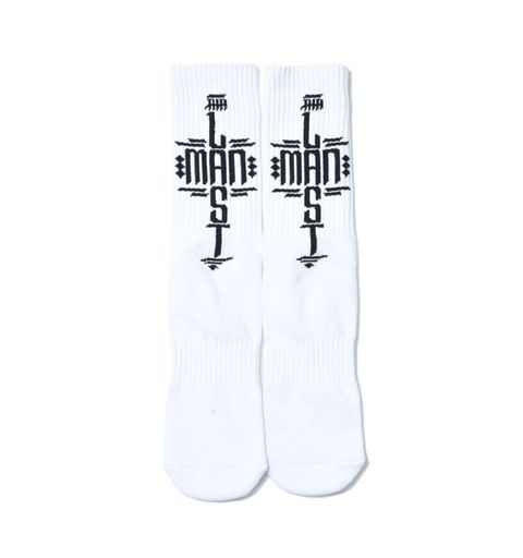 【残りわずか】CROSS LOGO SOX / クロスロゴソックス (ホワイト)