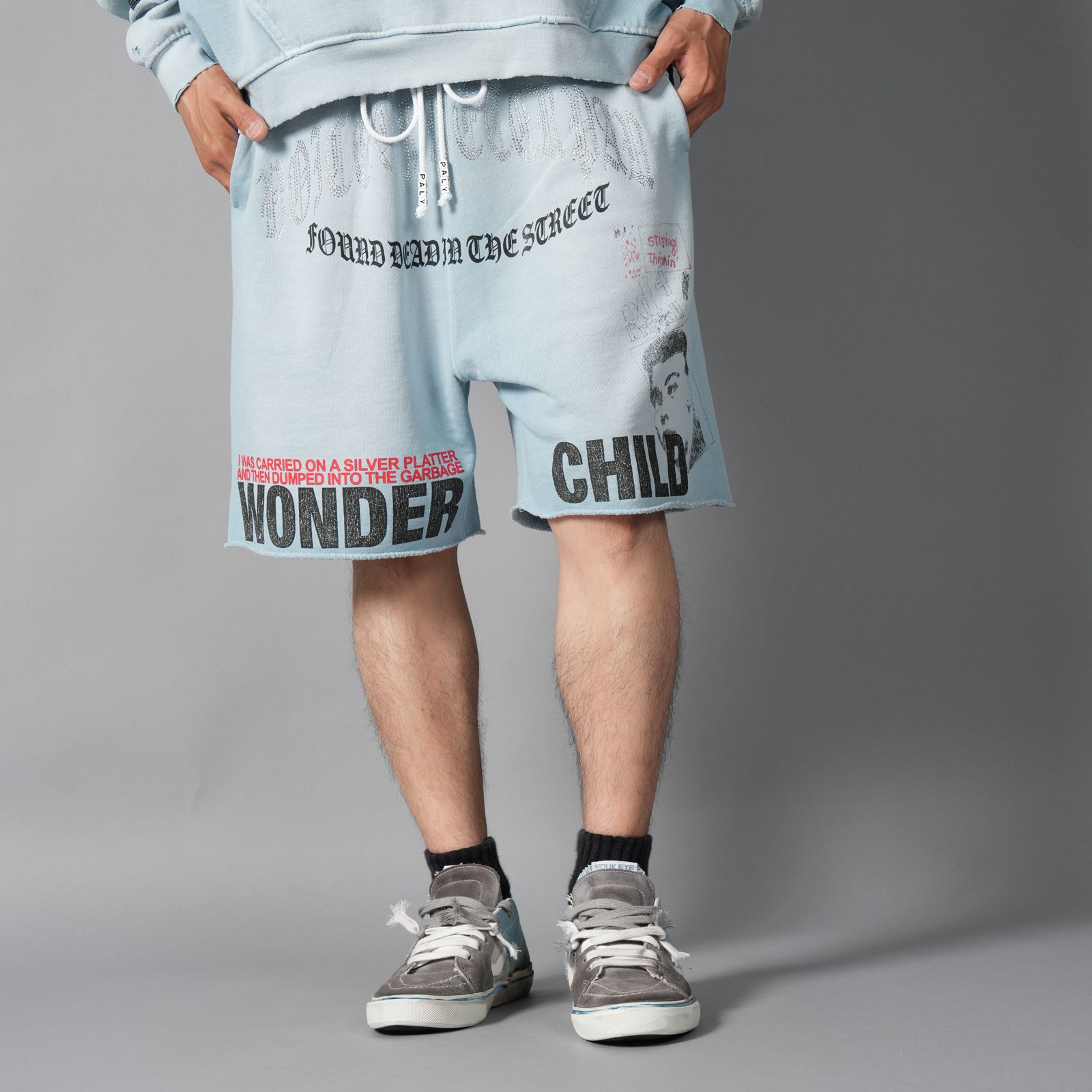 BOBBY DRISCOLL SWEAT SHORT / スウェットショーツ (ブルー)