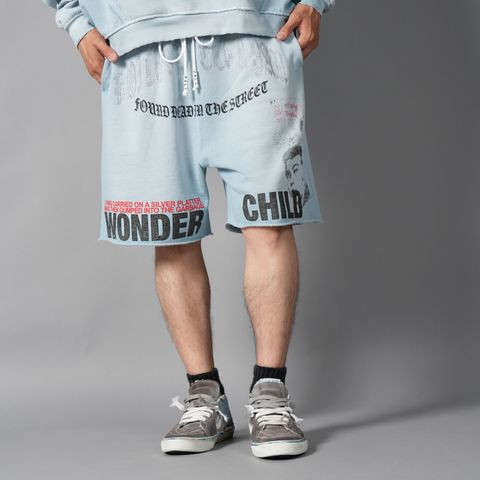 BOBBY DRISCOLL SWEAT SHORT / スウェットショーツ (ブルー)