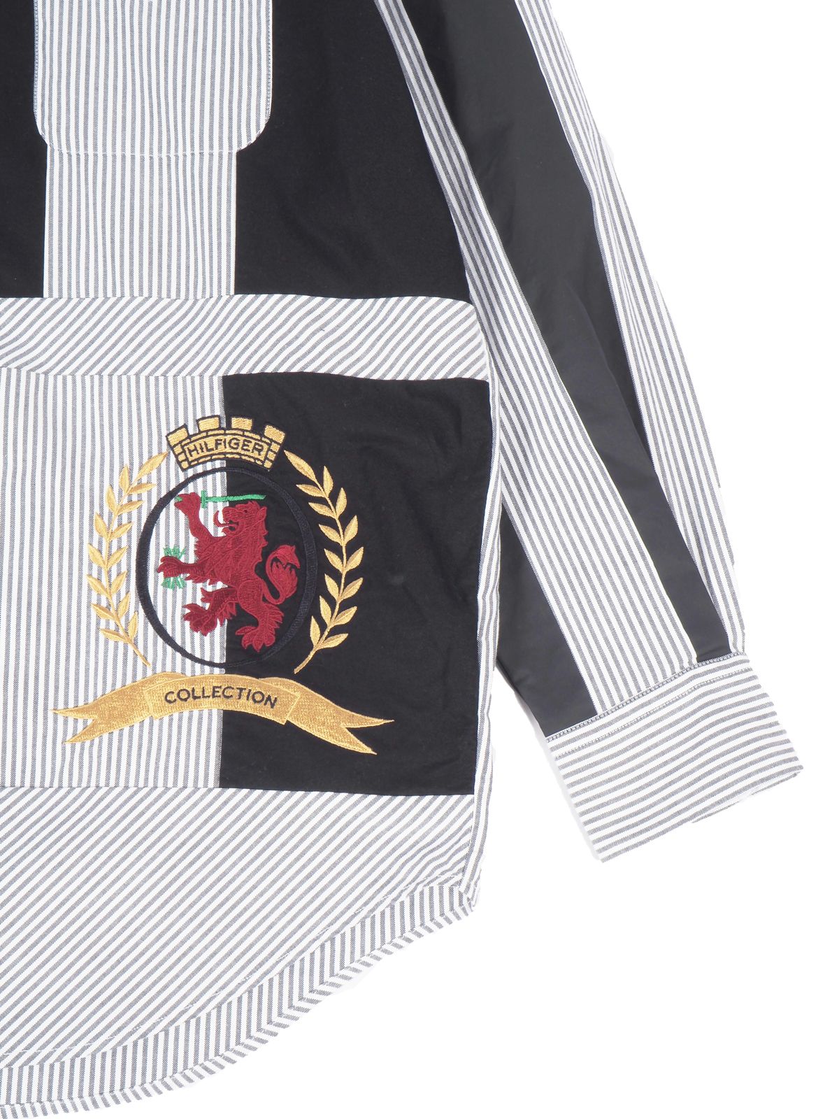 【ラスト1点】 HC Archive Fit Overprint Shirt / ヒルフィガーコレクション アーカイブ フィット オーバープリントシャツ (ブラック))