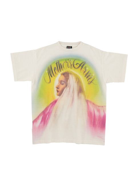 ラスト1点 / SM-S21-0000-002/SS TEE _hug_WHITE / ハグ Tシャツ  (ホワイト) SM-S21-0000-002 ©SAINT M××××××